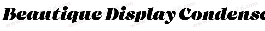 Beautique Display Condensed Black字体转换